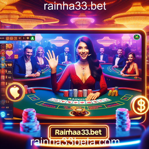 Experiência Imersiva com Dealer Ao Vivo no rainha33.bet